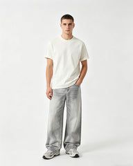 Washed gradient jeans