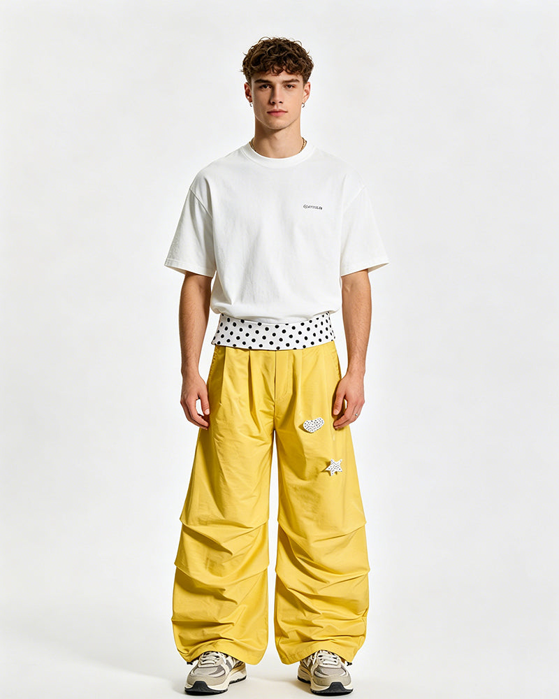 Retro polka dot trousers
