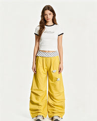 Retro polka dot trousers