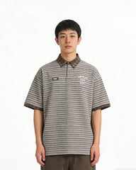 Striped short sleeves