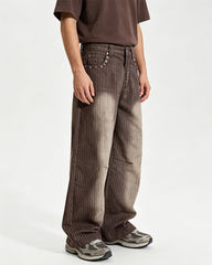 Retro casual trousers
