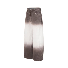 tie-dye loose jeans