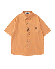 striped short-sleeved shirt