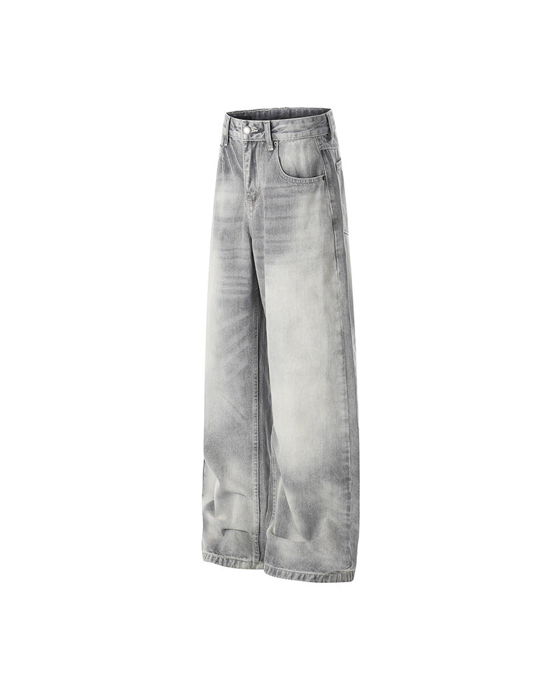 Washed gradient jeans