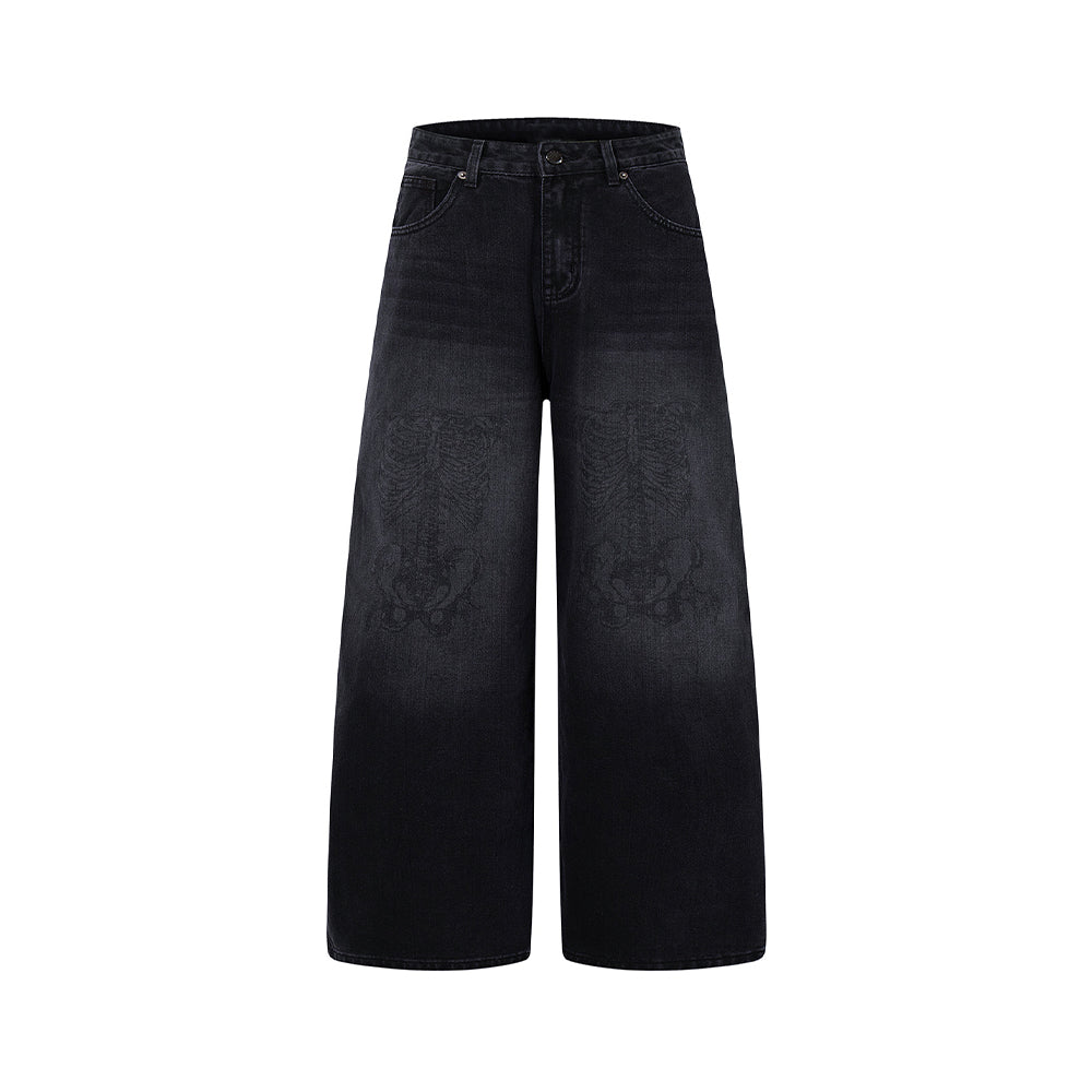 Simple wide-leg trousers