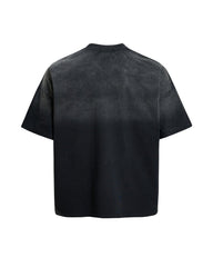 Distressed vintage short-sleeve