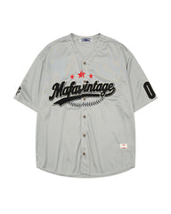 Retro baseball short-sleeved shirt