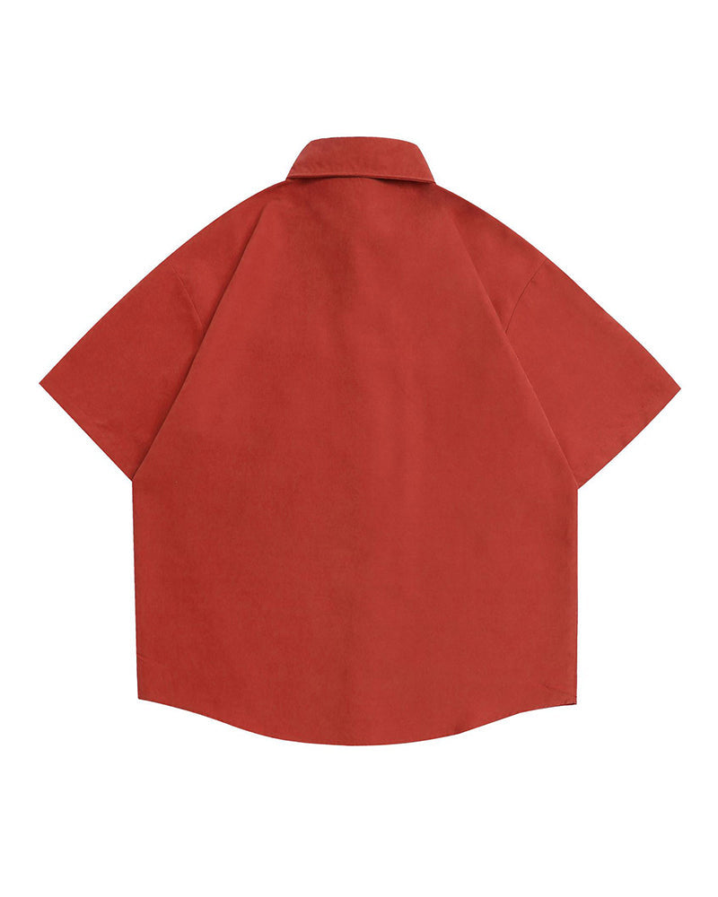 Vintage Embroidered Short Sleeve Shirt