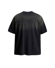 Washed gradient short-sleeved shirt