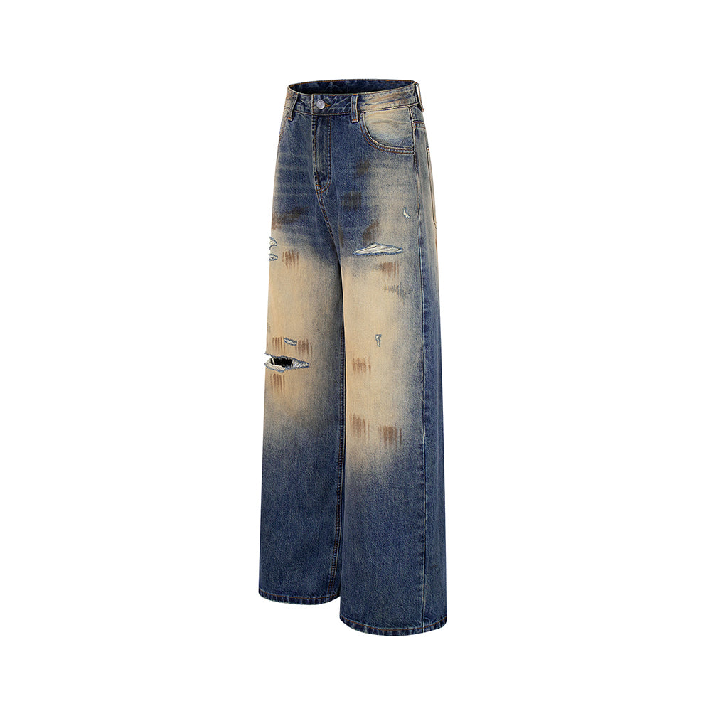 ripped distressed jeans