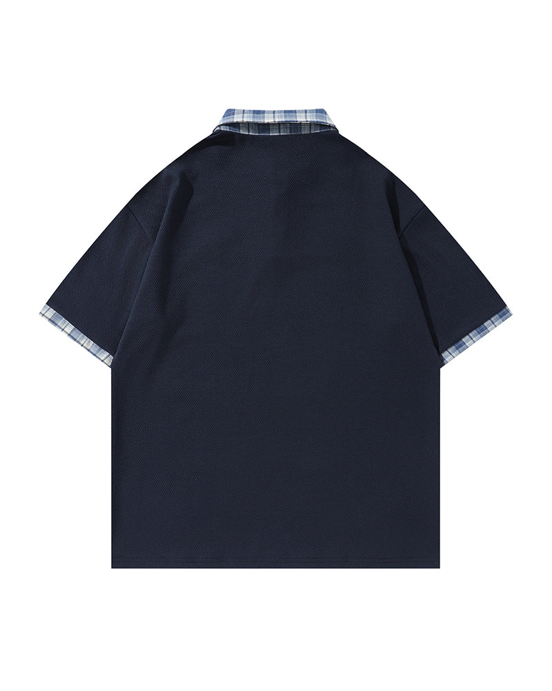 Vintage detachable tie short sleeves