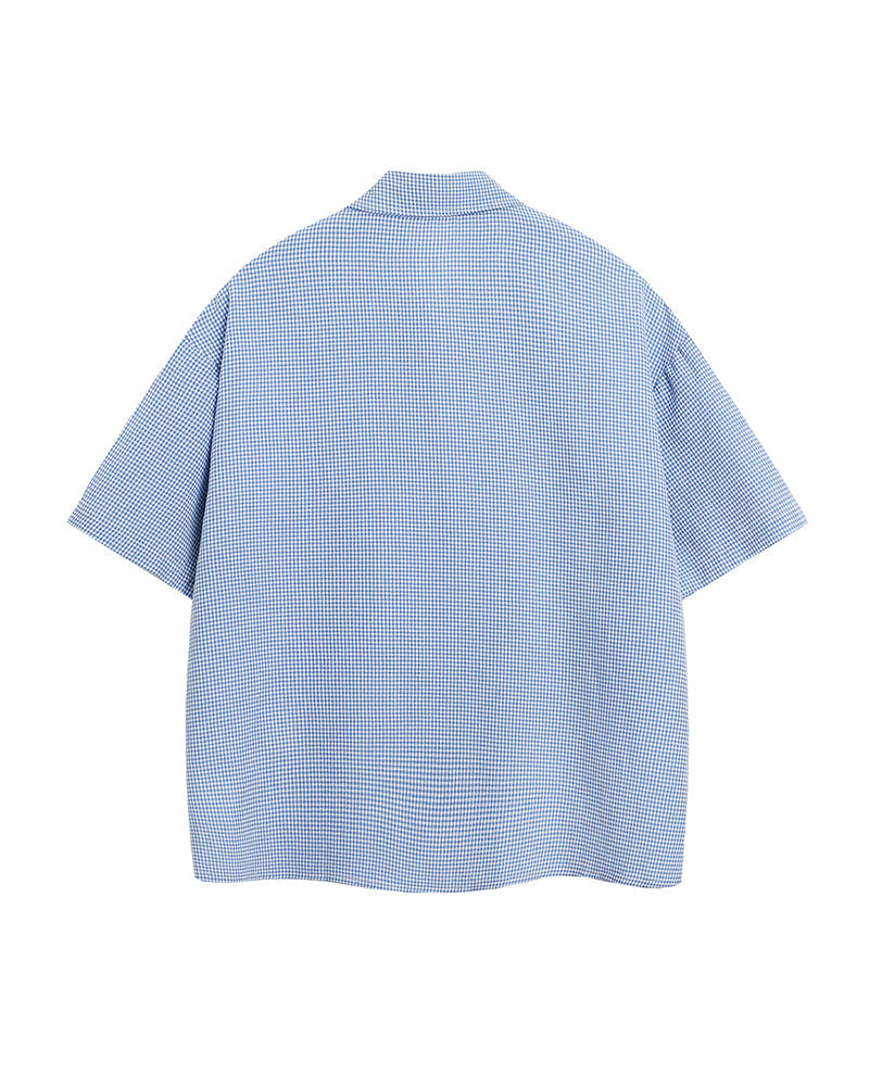Star Embroidered Short-Sleeve Shirt