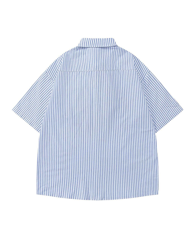 Striped shirt with vintage tie