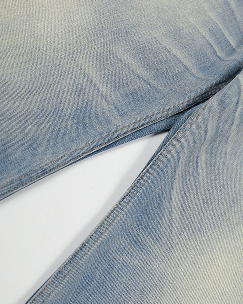 Retro casual straight leg pants