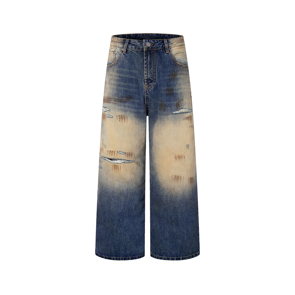 ripped distressed jeans