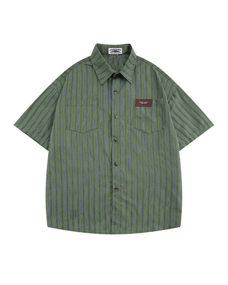 American simple striped shirt