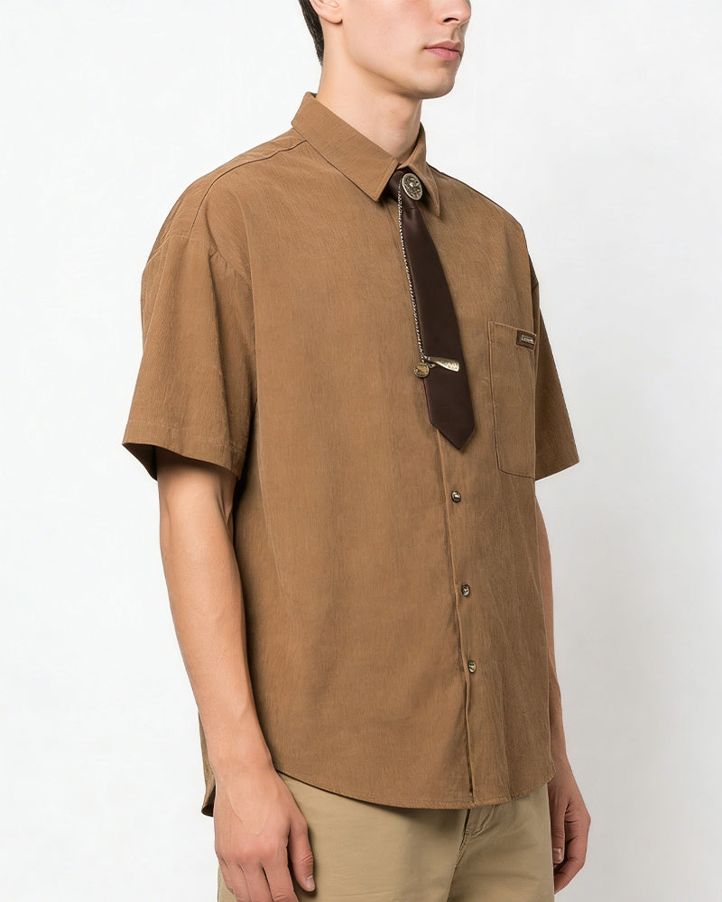 Retro short-sleeved shirt