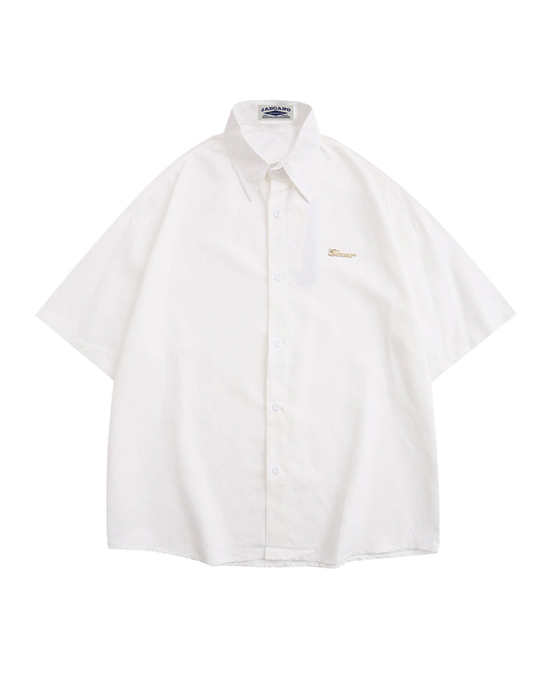 American retro simple shirt