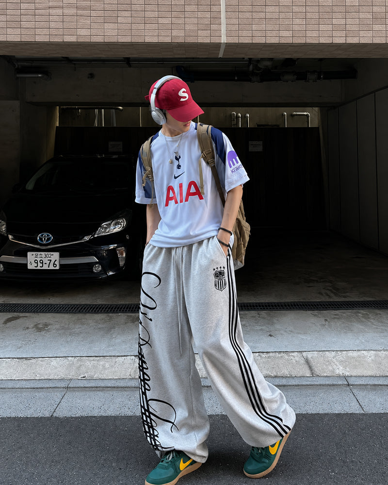 Retro Wide-Leg Casual Pants