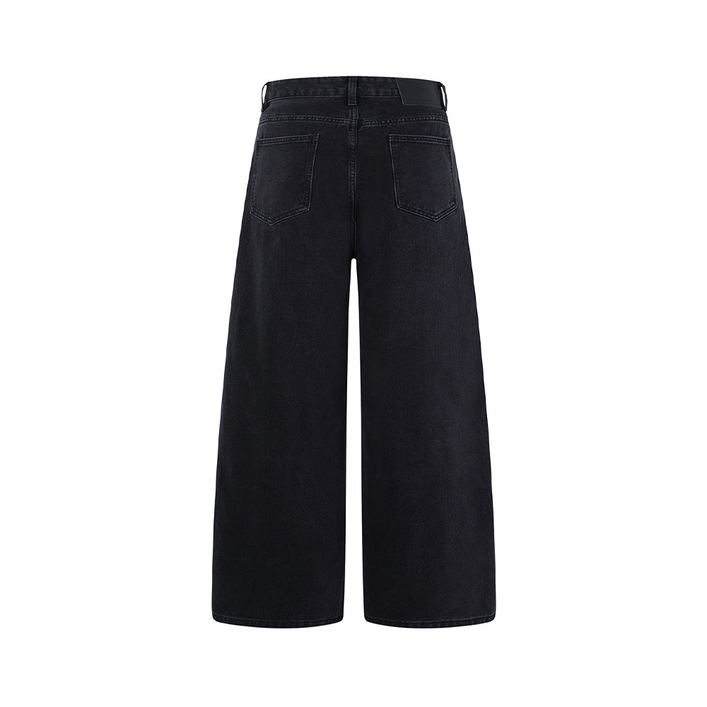 Simple wide-leg trousers