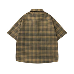 Plaid Couple Short Sleeve Shirt
