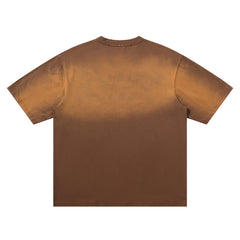 Washed short-sleeved shirt