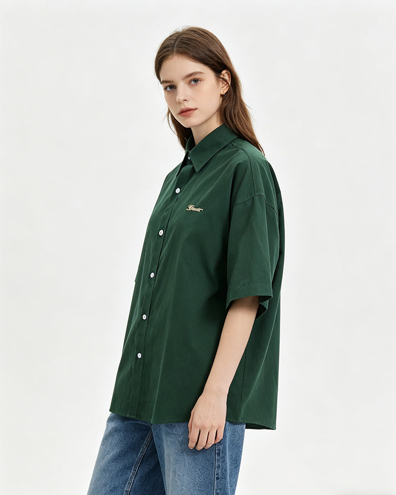 American retro simple shirt