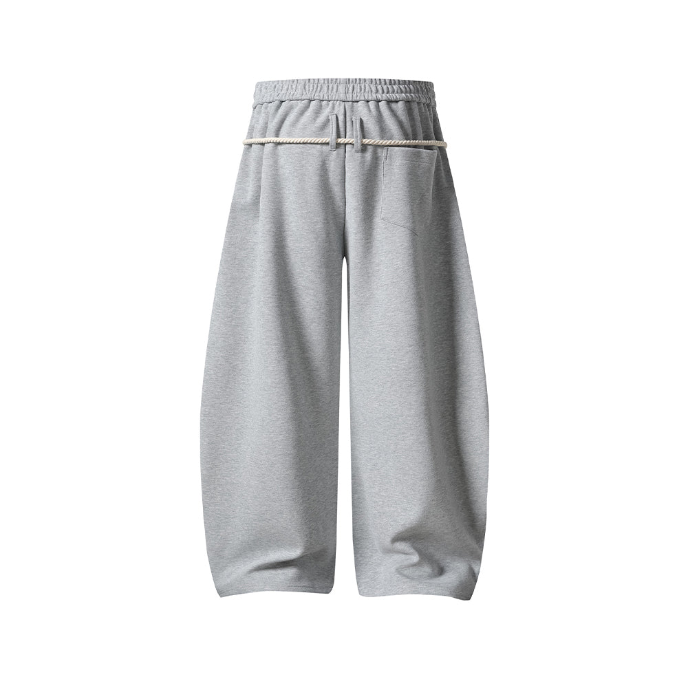 Color-blocked straight-leg sweatpants