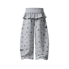 Patchwork color-blocked casual pants