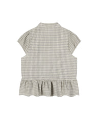 Plaid short-sleeved shirt (women's)