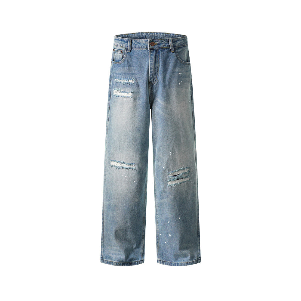 Ripped casual all-match jeans