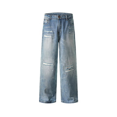 Ripped casual all-match jeans