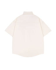 Cat Embroidered Short-Sleeve Shirt