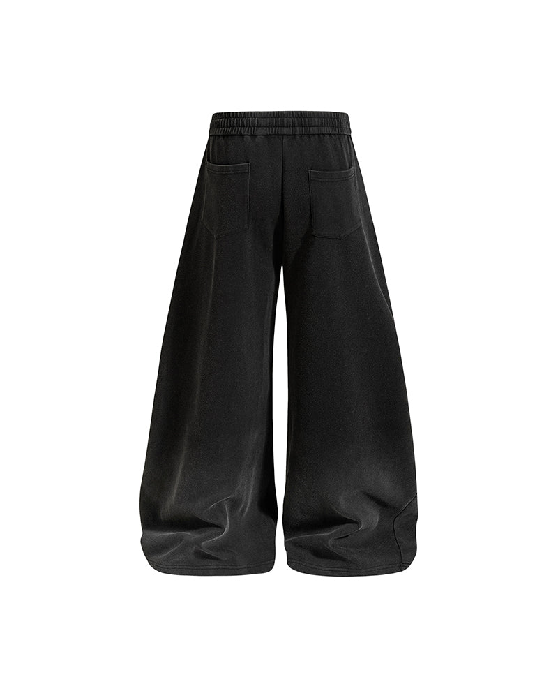 Retro curved trousers