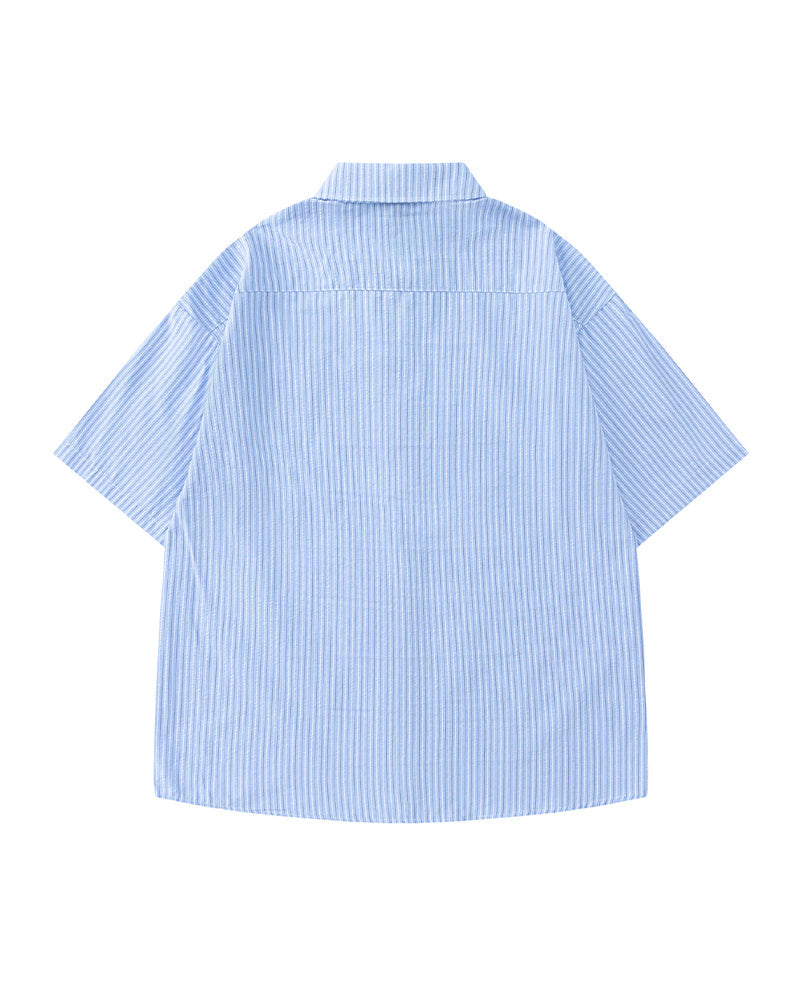 Casual loose short-sleeved shirt