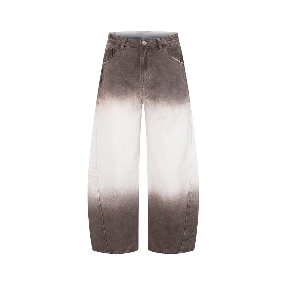 tie-dye loose jeans