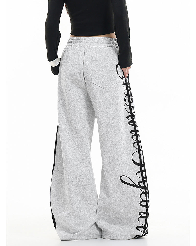 Retro Wide-Leg Casual Pants