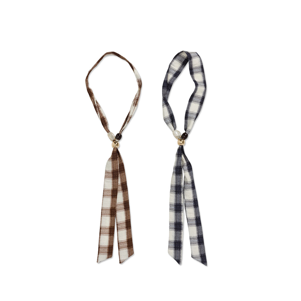 Vintage check short-sleeved shirt