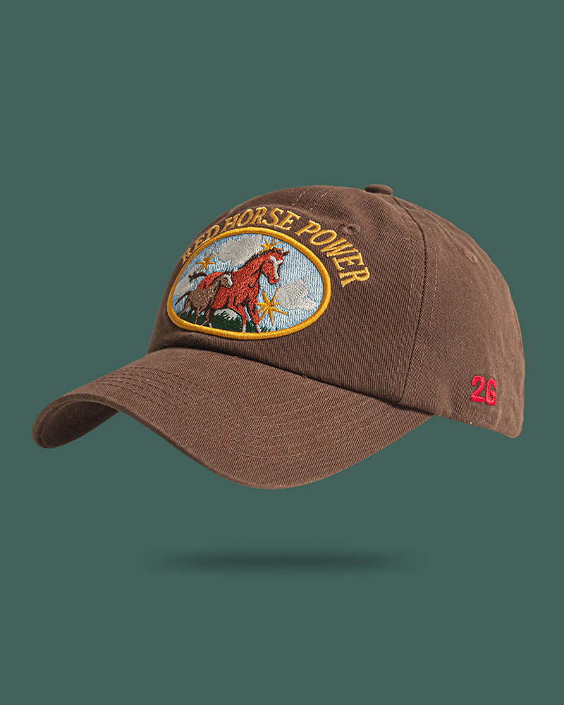 Red Spurs embroidered baseball cap