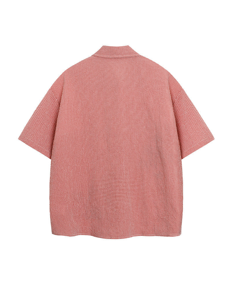 Star Embroidered Short-Sleeve Shirt