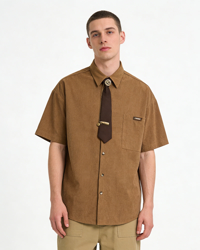 Retro short-sleeved shirt
