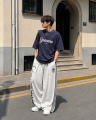 Retro Wide-Leg Casual Pants