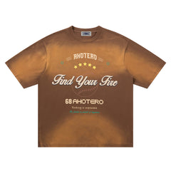 Washed short-sleeved shirt
