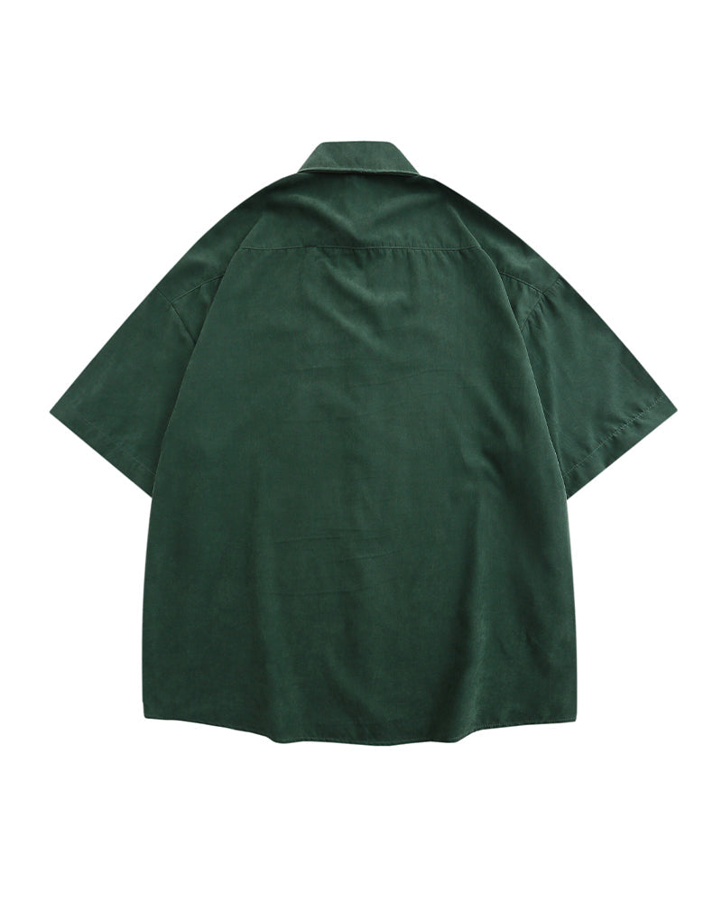 American retro simple shirt