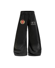 Retro curved trousers