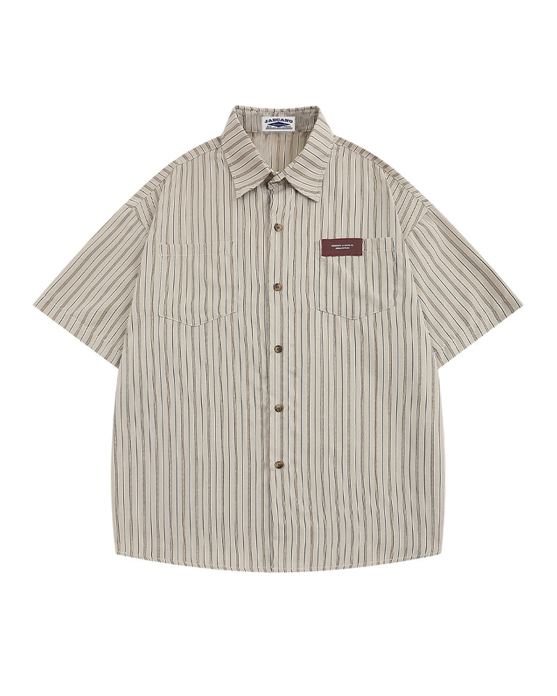 American simple striped shirt