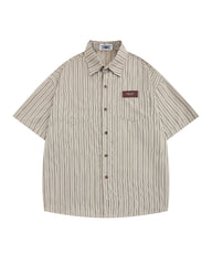American simple striped shirt