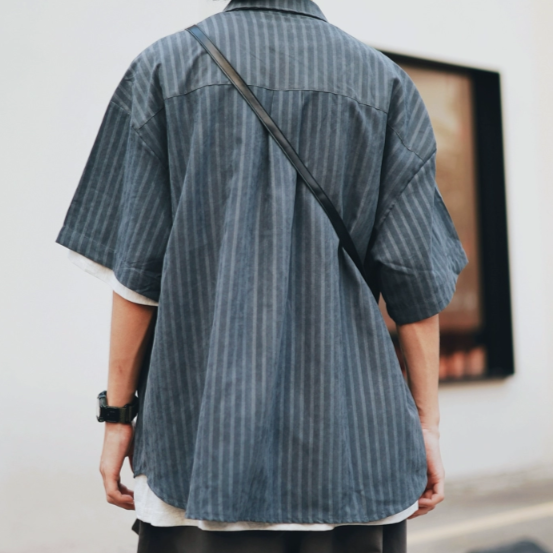 American retro striped shirt