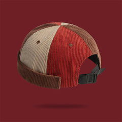 Vintage Corduroy Colorblock Hat