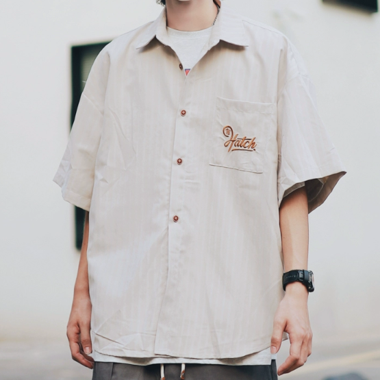 American retro striped shirt